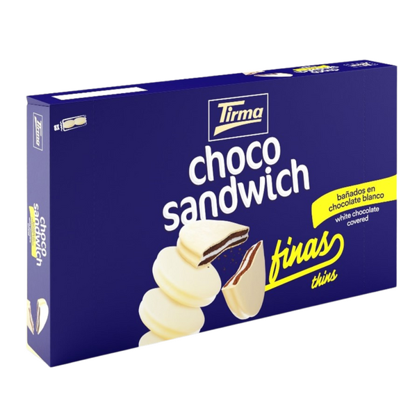 Thin White Chocolate Choco-Sandwich Biscuits