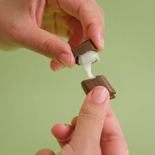 Milk chocolate filled with Mint Cream