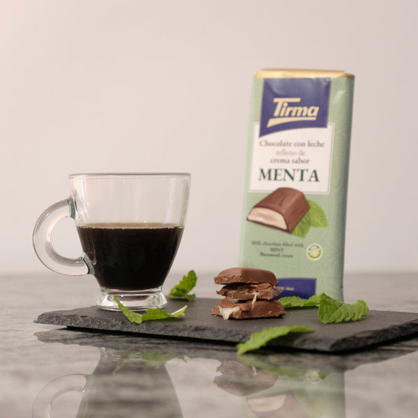 Milk chocolate filled with Mint Cream