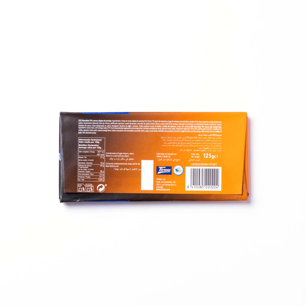 70% Dark Chocolate with Orange Granules, 125g