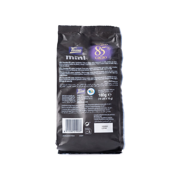 Mini 85% Dark Chocolate Bars, 180g
