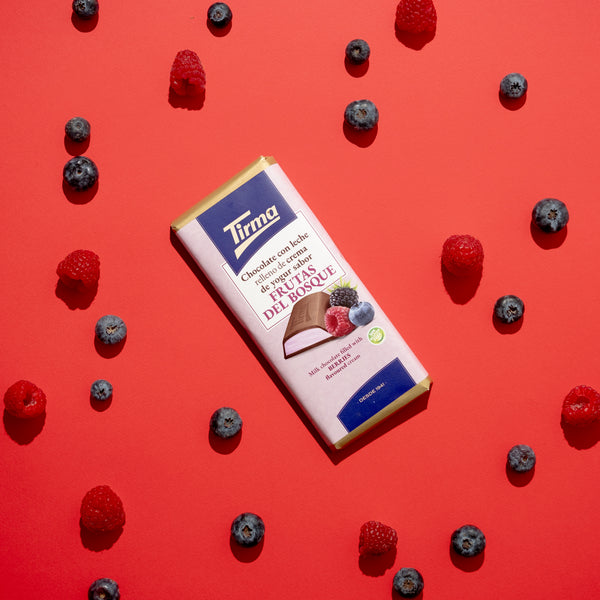 Milk Chocolate filled with Berries Cream