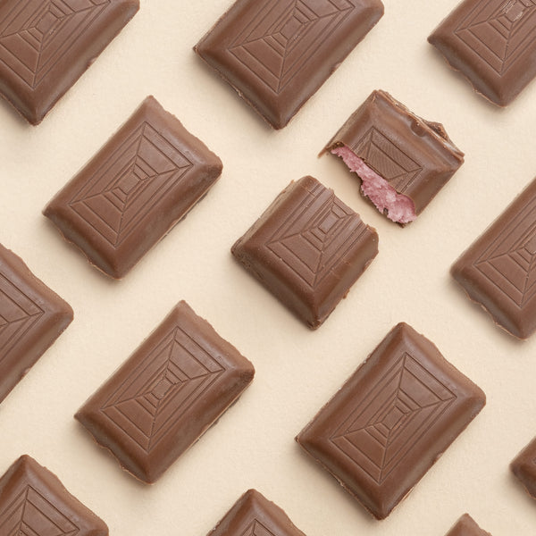 Milk Chocolate filled with Berries Cream