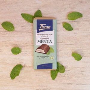 Milk chocolate filled with Mint Cream