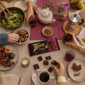 53% Dark Chocolate with Whole Almonds & Cranberries, 170g