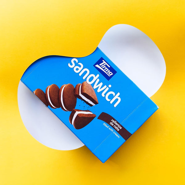 Chocolate Sandwich Biscuits with Cream Filling, 180g