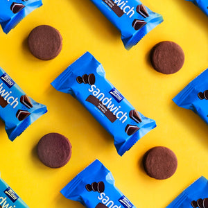 Chocolate Sandwich Biscuits with Cream Filling, 180g