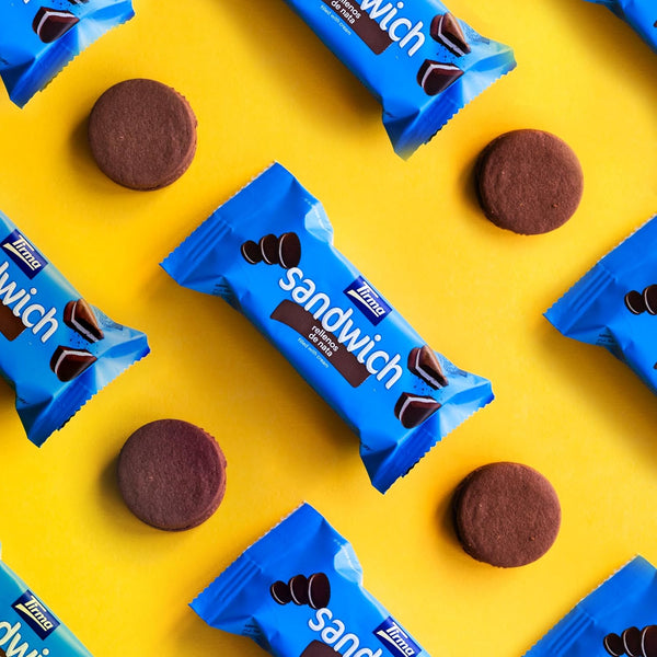 Chocolate Sandwich Biscuits with Cream Filling, 180g