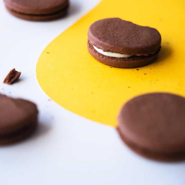 Chocolate Sandwich Biscuits with Cream Filling, 180g