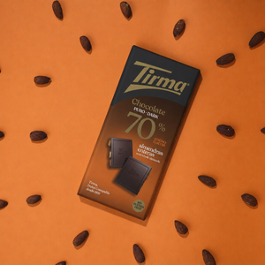 Dark Chocolate 70% with Whole Almonds, 125g