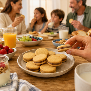 Tirma Sandwich Biscuits with Cream Filling, 180g