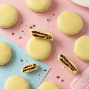 Thin White Chocolate Choco-Sandwich Biscuits