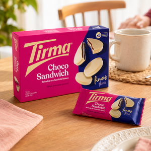 Thin White Chocolate Choco-Sandwich Biscuits
