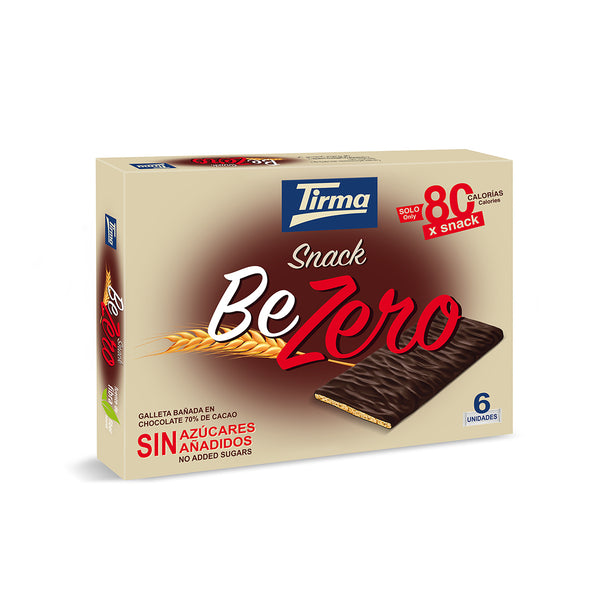 Tirma Snack BeZero 70% Dark Chocolate - No Added Sugars 105 g. Spanish biscuits made in Spain.