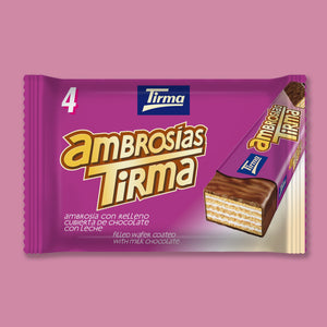 Tirma Milk Chocolate Wafers, Pack of 4, 86g
