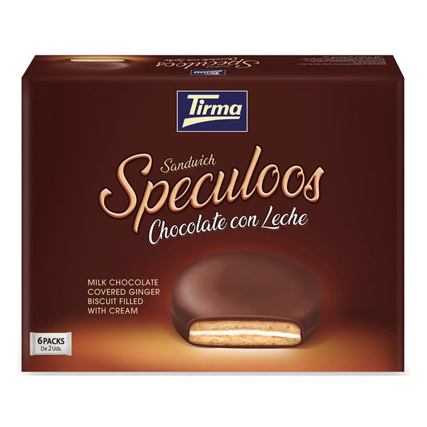 Tirma Milk Chocolate & Ginger Biscuit Sandwich 240 g. Spanish biscuits made in Spain.