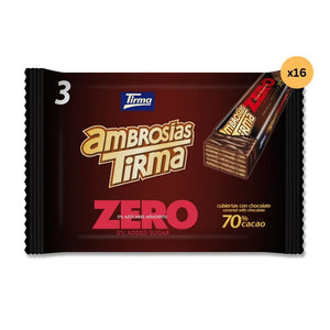 ZERO 70% Dark Chocolate Wafers - No Added Sugars 64.5g
